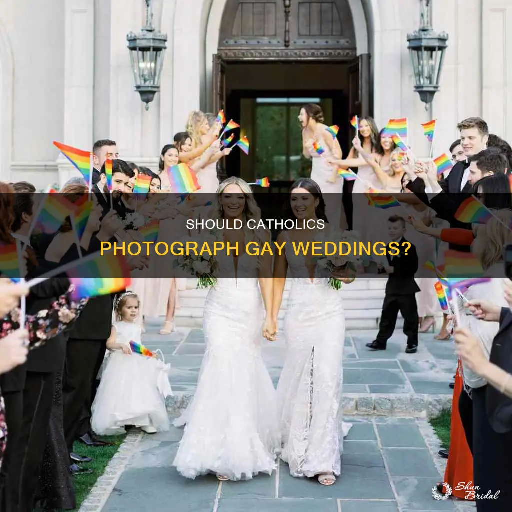 can a catholic photograph a gay wedding