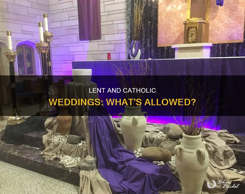 can a catholic wedding take place during lent