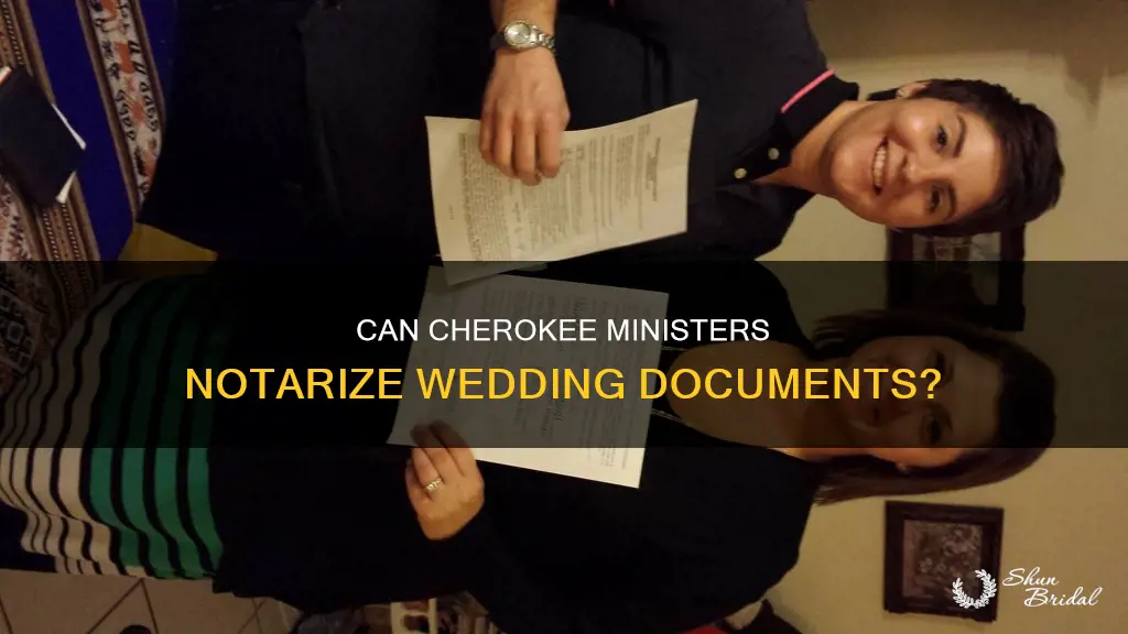 can a cherokee county nc minister notarize wedding documents