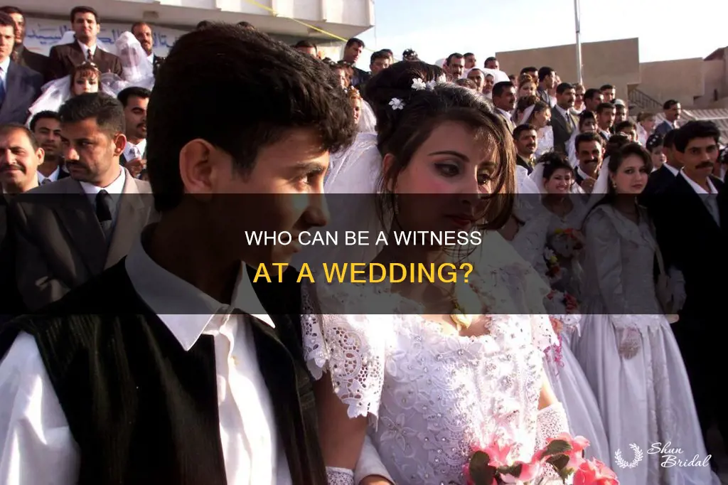 can a child be a wedding wittness