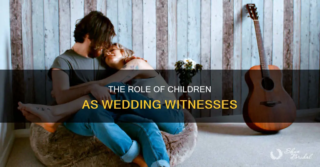 can a child be a witness at a wedding