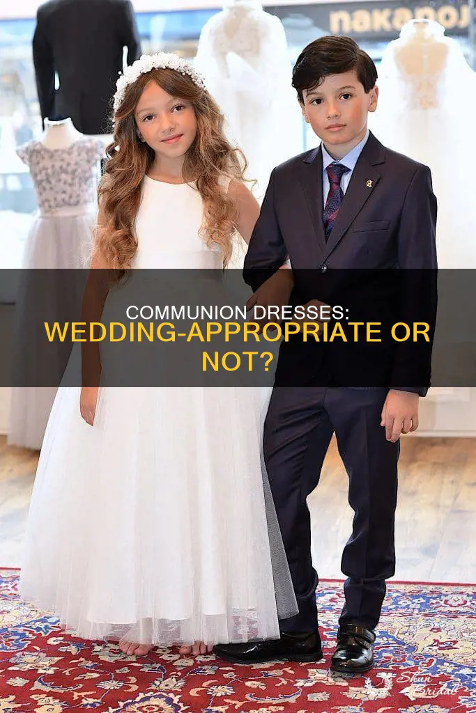 can a child wear her communion dress to a wedding
