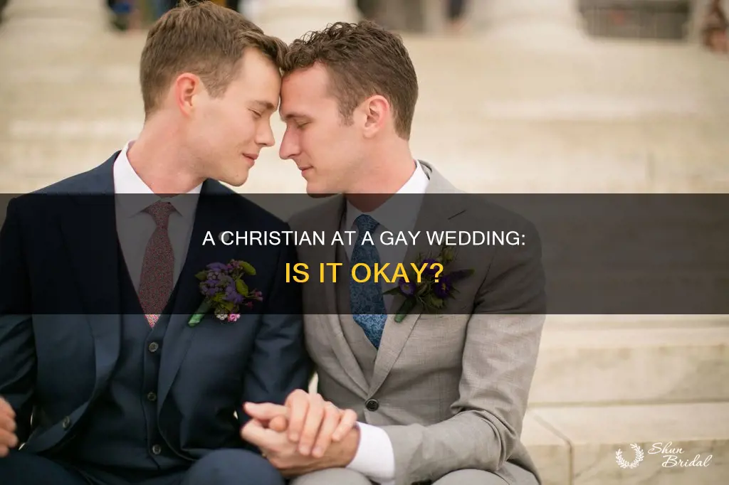 can a christian attend a gay wedding