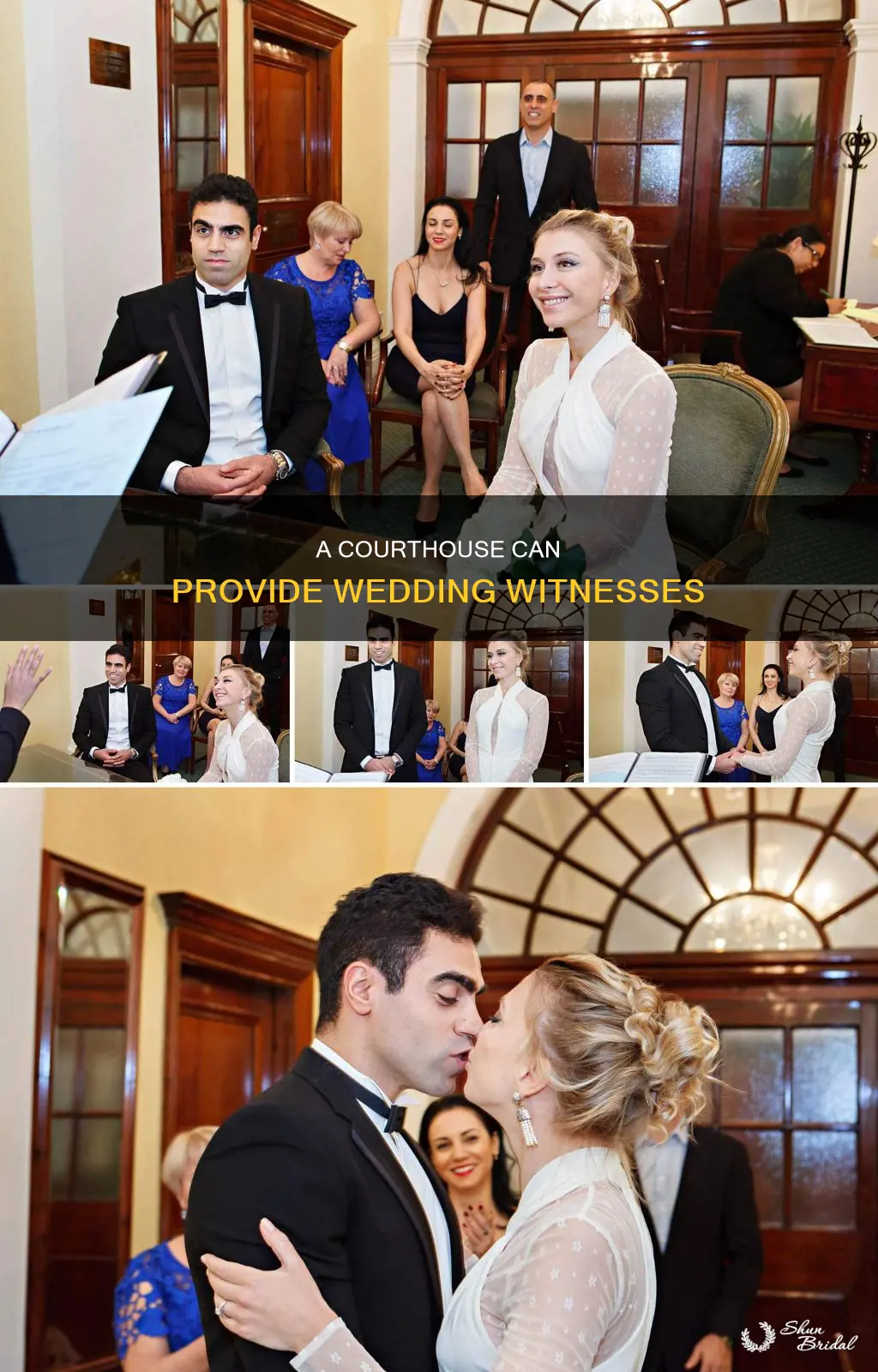 can a courthouse provide witnesses for a wedding