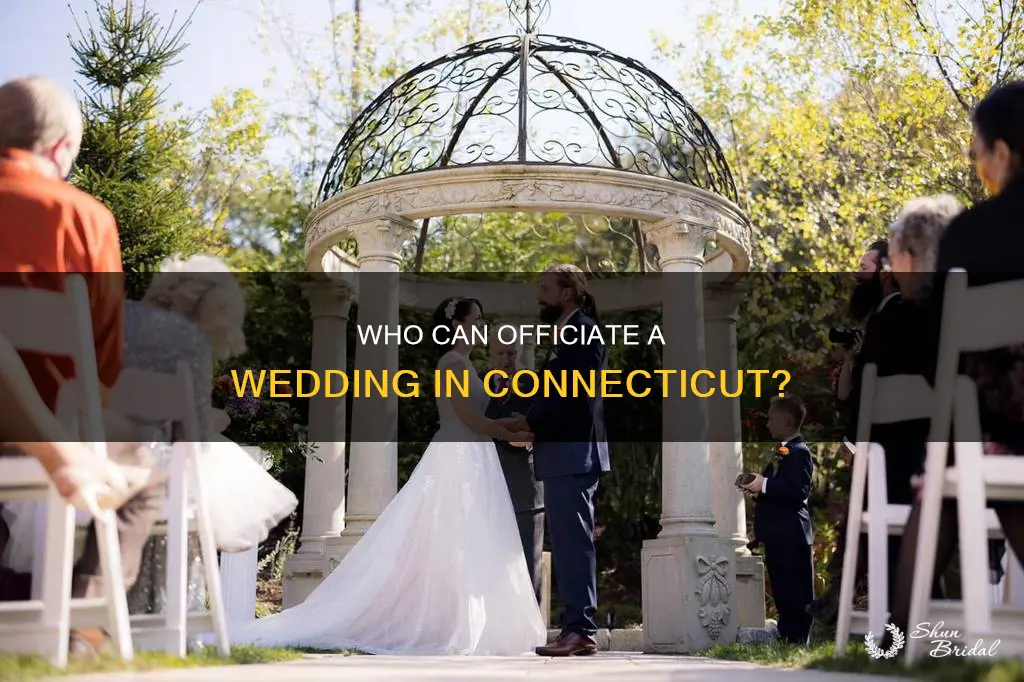 can a family member officiate a wedding in connecticut