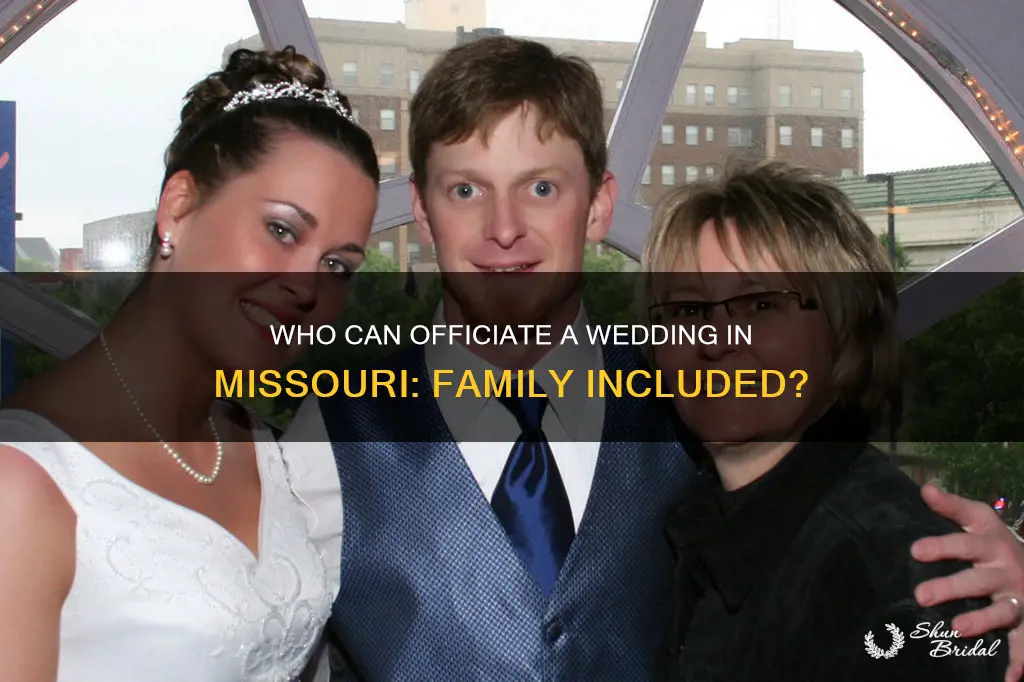 can a family member officiate a wedding in Missouri