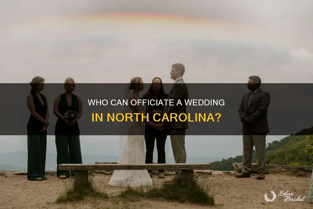 can a family member officiate a wedding in north carolina