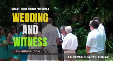 Florida Notary Weddings: Witness and Officiate?