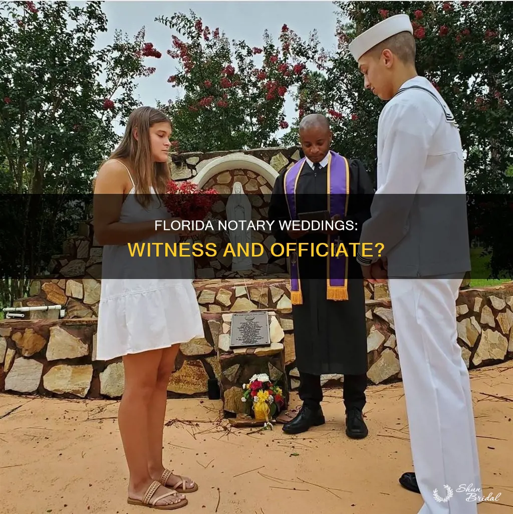 can a florida notary perform a wedding and witness