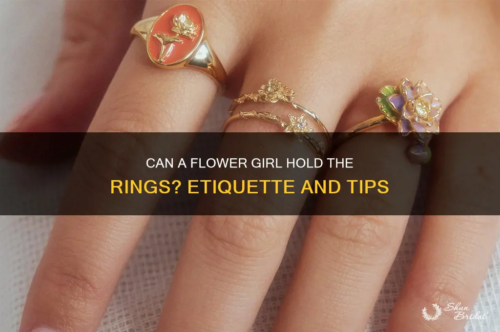 can a flower girl hold the rings