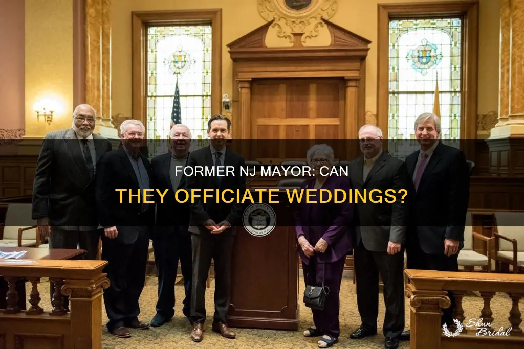 can a former mayor in nj perform weddings