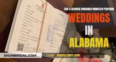 Minister Weddings: Georgia to Alabama