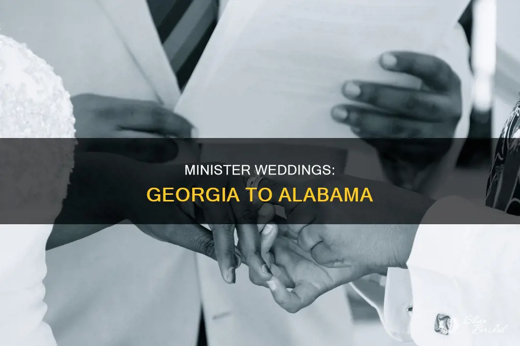 can a georgia ordained minister perform weddings in alabama