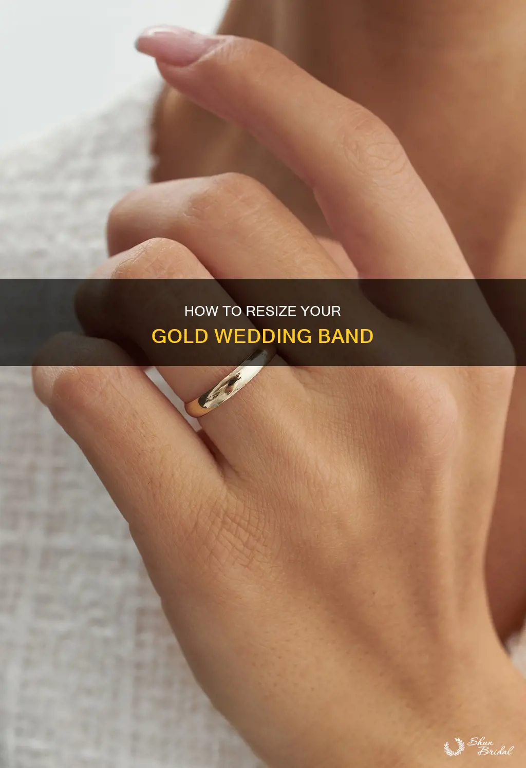 can a gold wedding band be enlarged