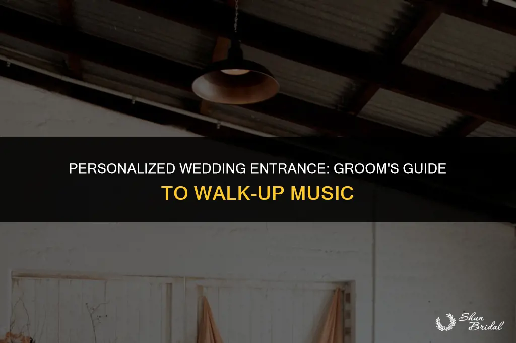 can a groom get their own walk up music