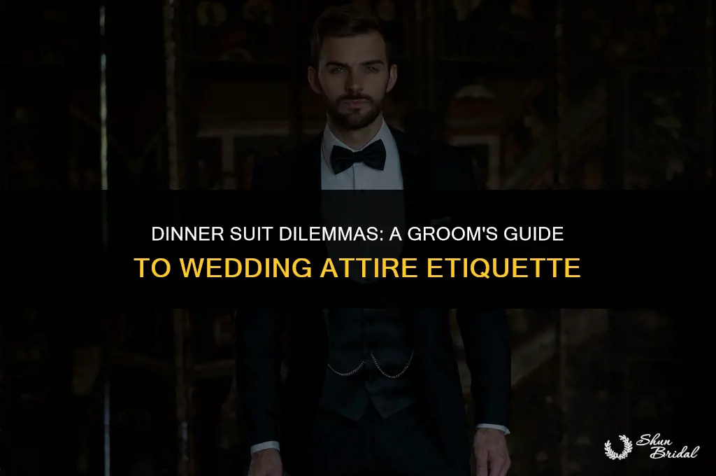 can a groom wear a dinner suit