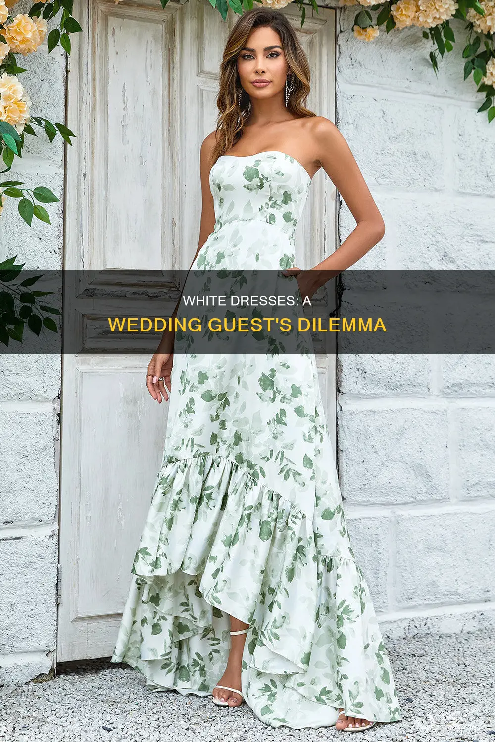 can a guest wear a white dress to a wedding