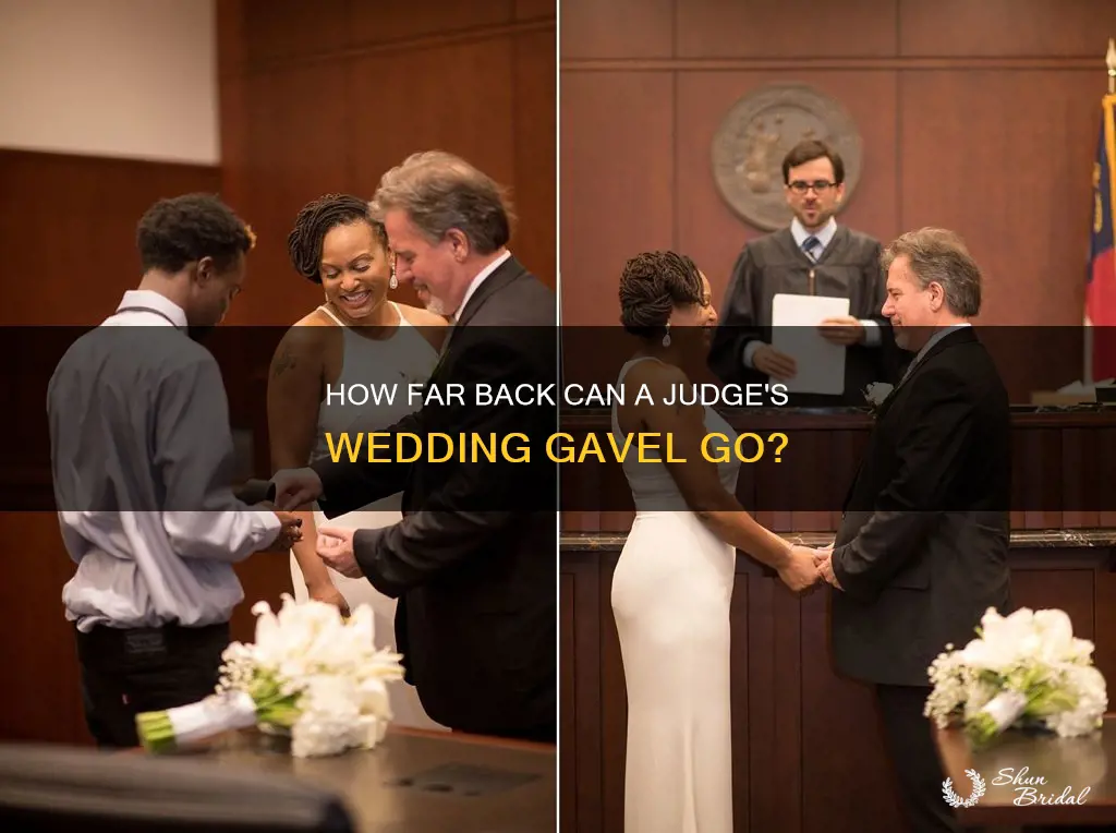 can a judge back date wedding