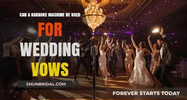 Karaoke Machines: Creative Way to Exchange Wedding Vows?