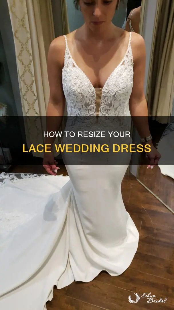 can a lace wedding dress be let out