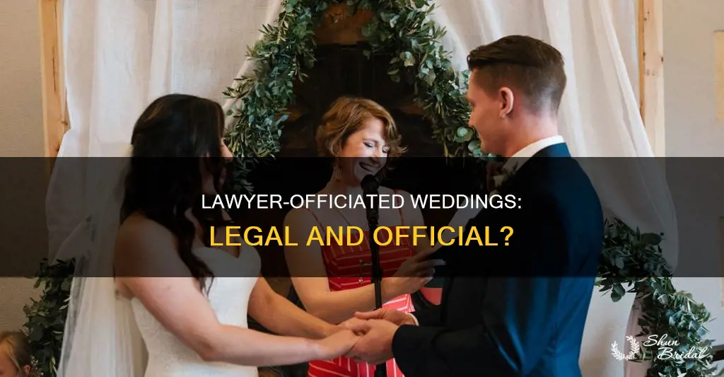 can a lawyer officiate a wedding