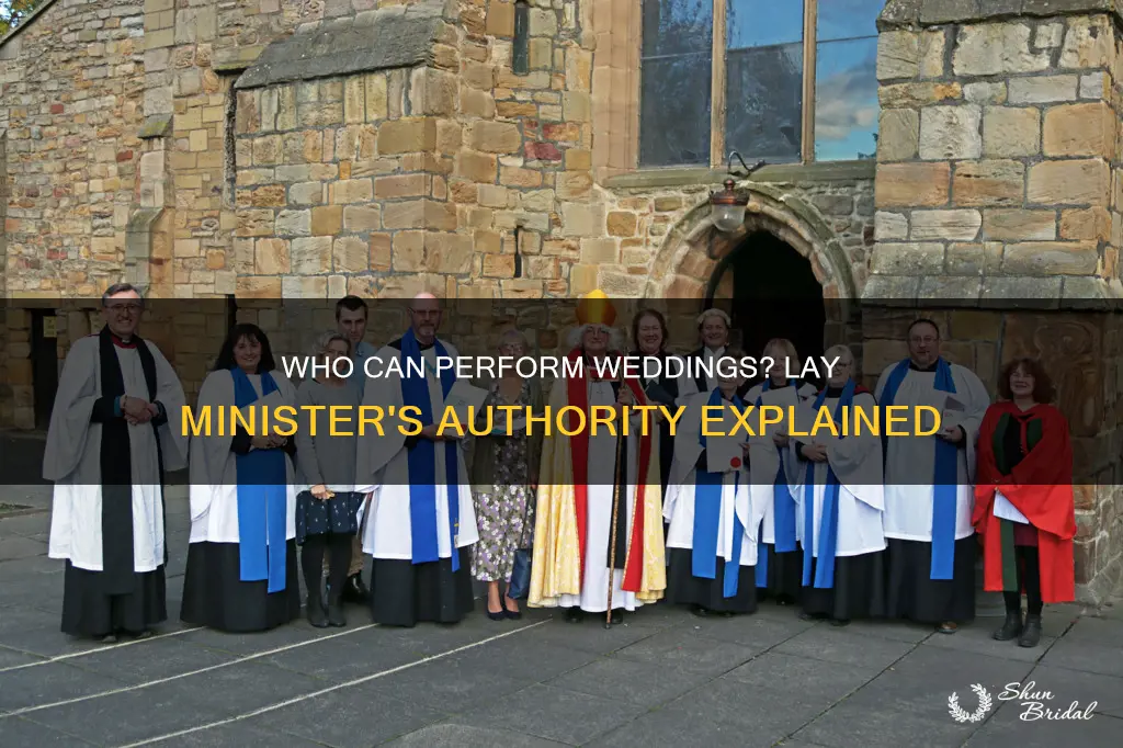 can a lay minister perform weddings