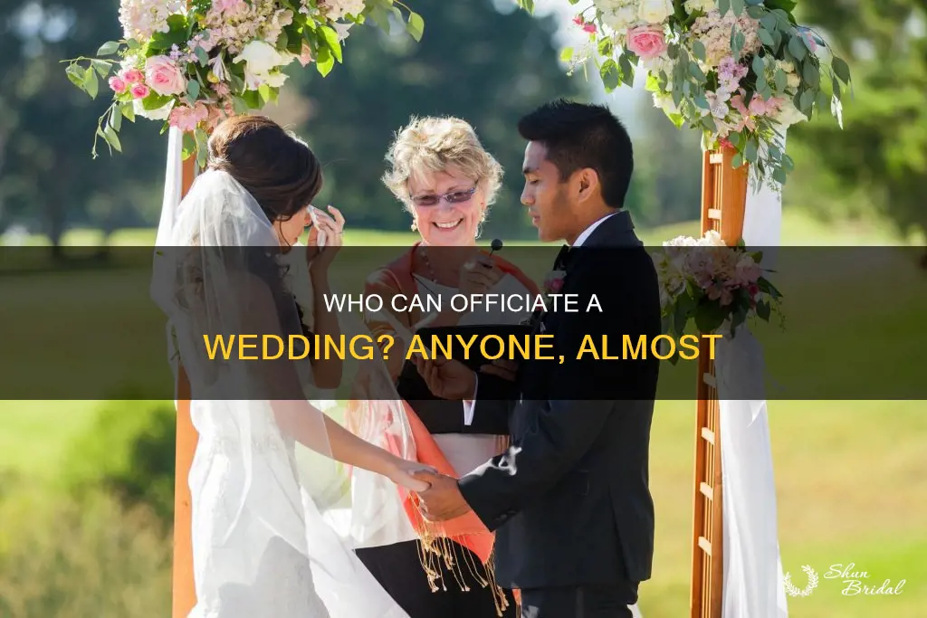 can a lay person officiate a wedding