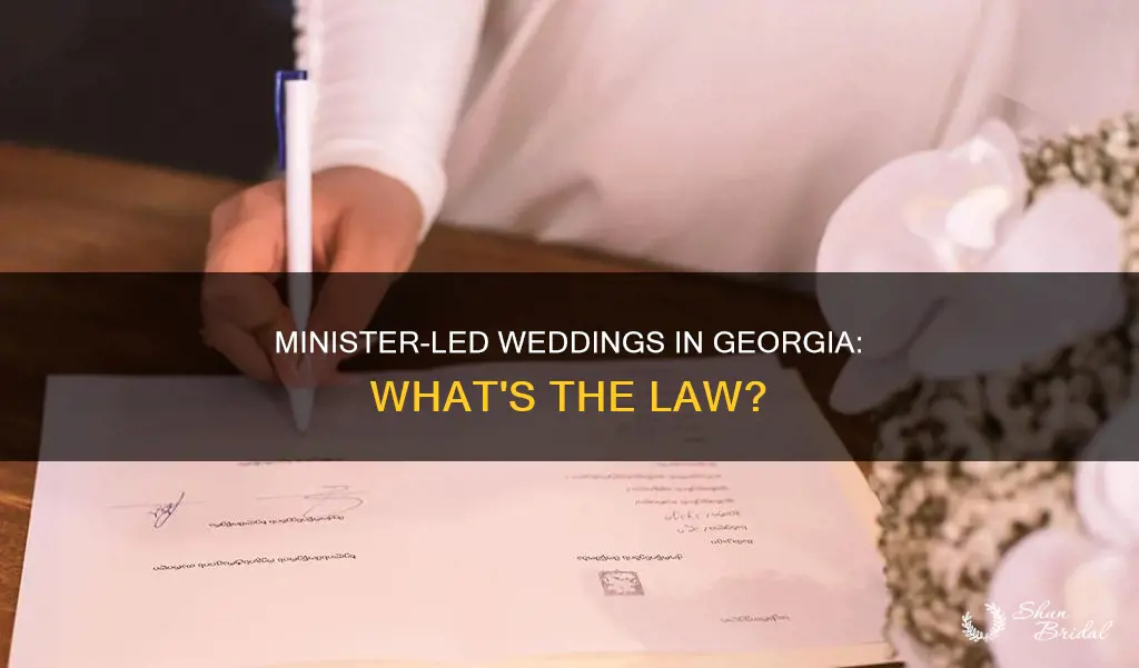 can a licensed minister perform weddings in Georgia