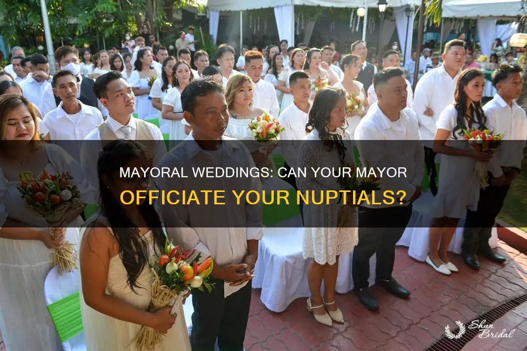 can a mayor officiate a wedding