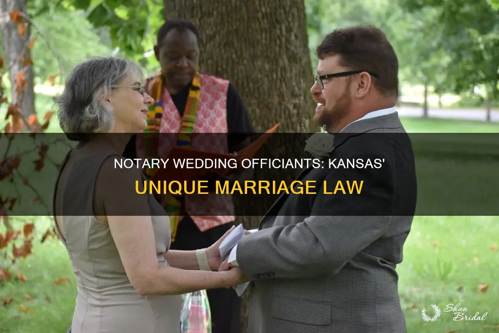 can a notary be a wedding officiant in kansas