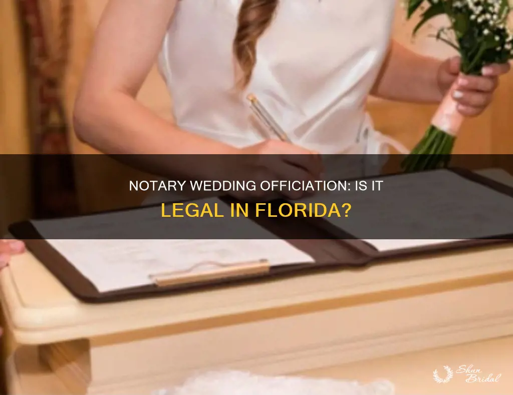 can a notary officiate a wedding in Florida