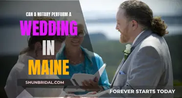 Notary Wedding Services in Maine: What's Allowed?