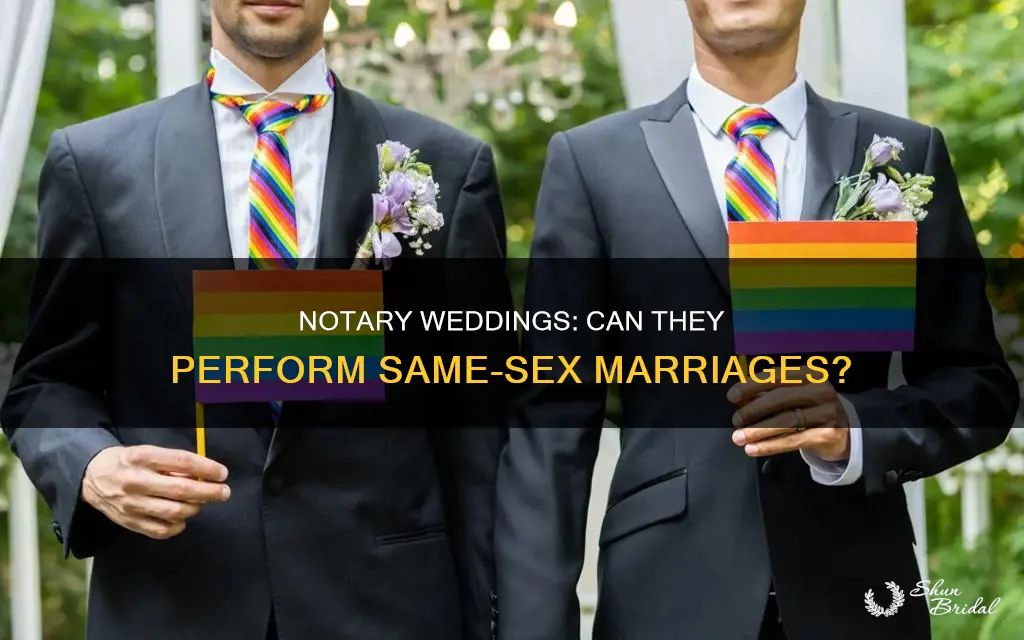 can a notary perform same sex weddings