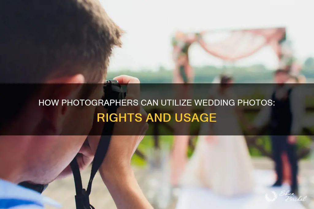 can a photographer use my wedding