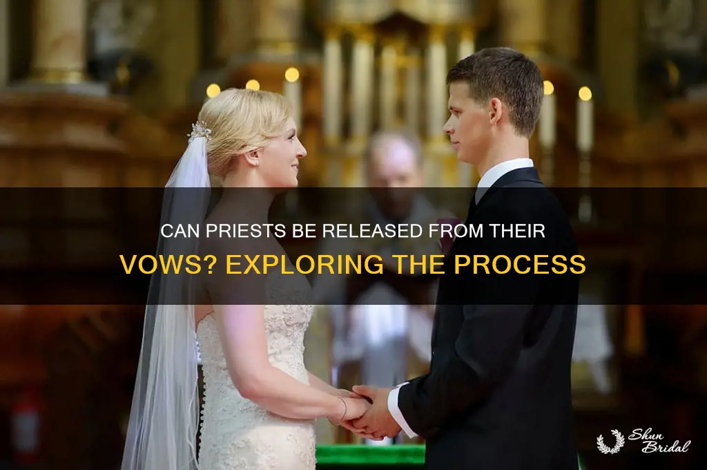 can a priest be released from his vows