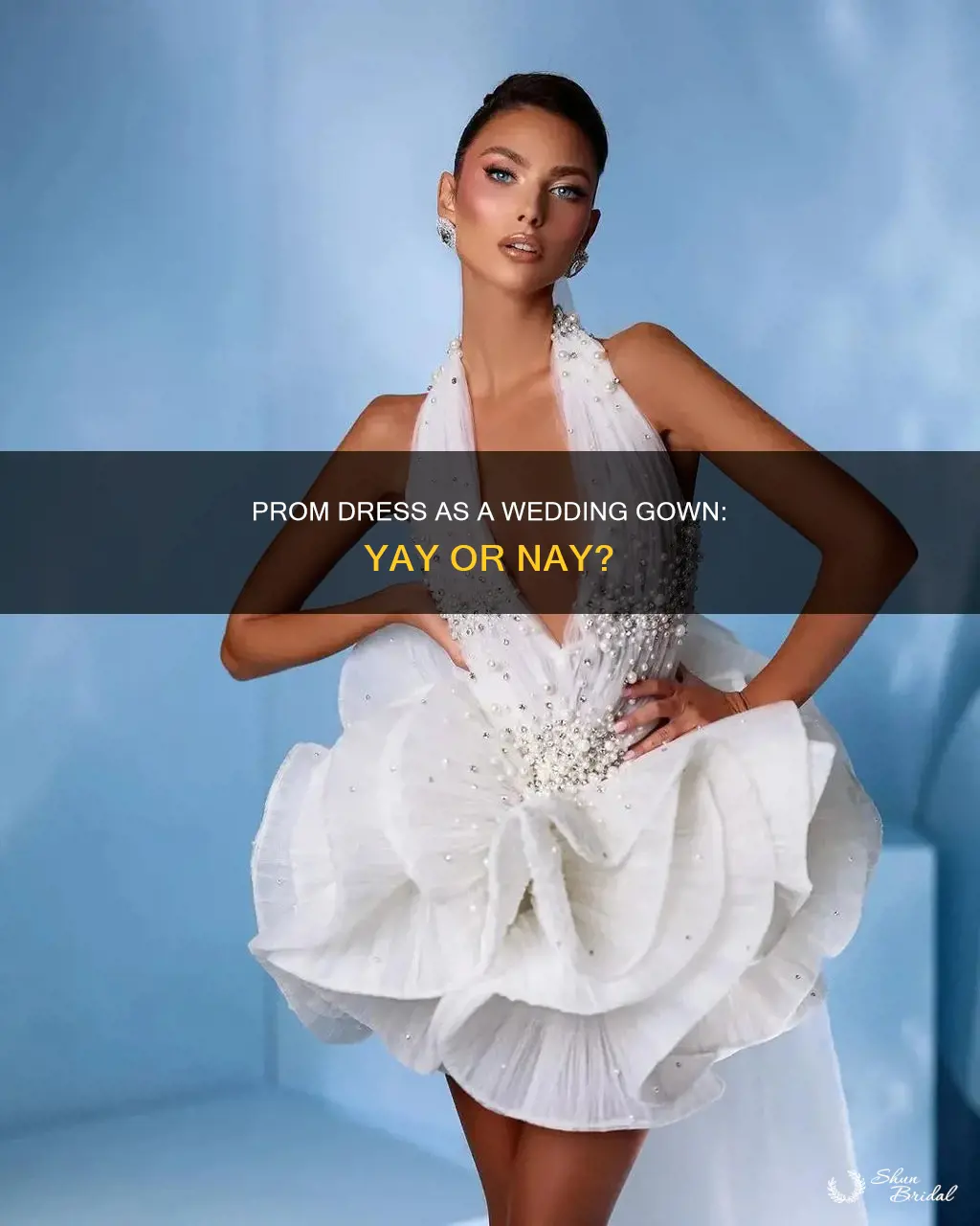 can a prom dress be a wedding dress