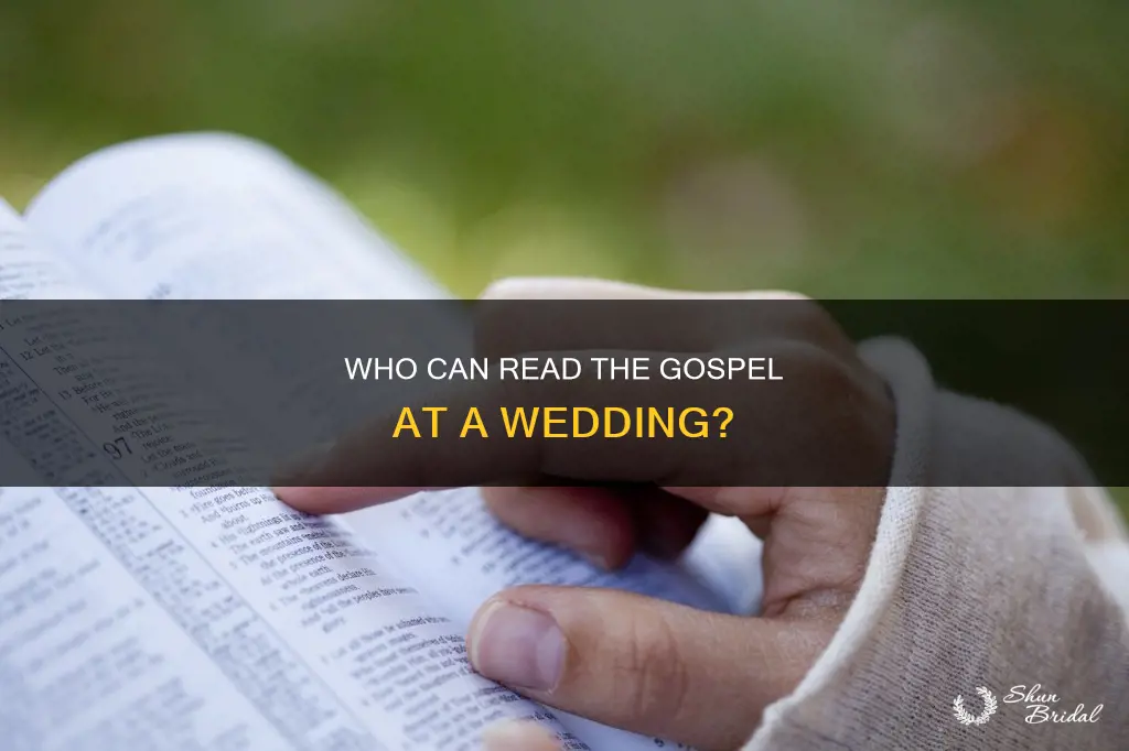 can a protestant minister read the gospel at a wedding