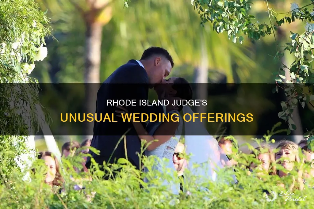 can a rhode island judge advertise for weddings