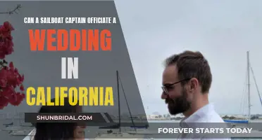 Sailboat Captain: Can They Officiate California Weddings?