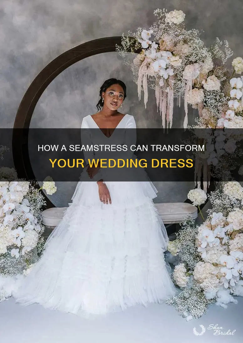 can a seamstress change a wedding dress