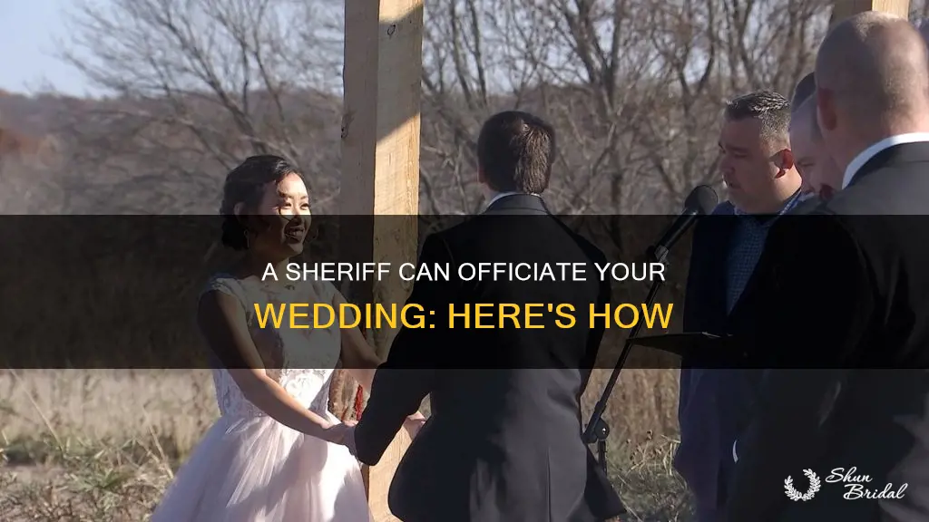 can a sheriff officiate a wedding