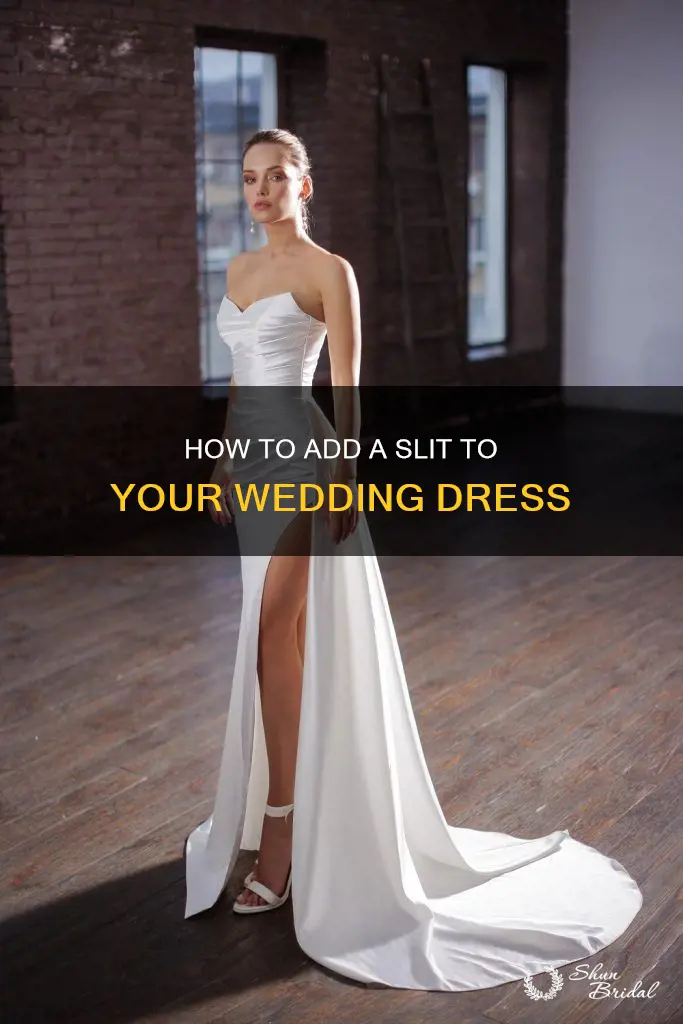 can a slit be added to a wedding dress