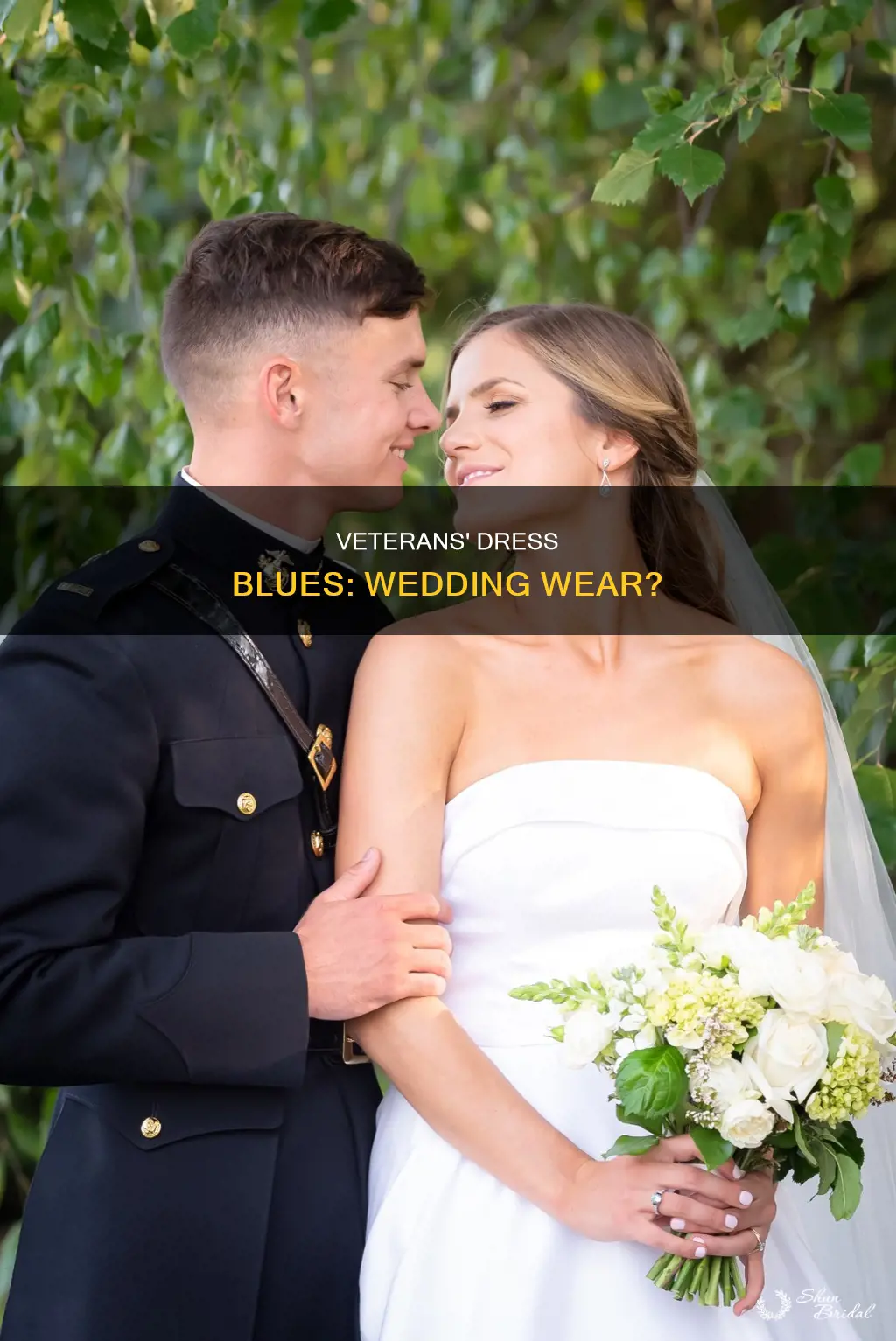 can a veteran wear his dress blues to a wedding