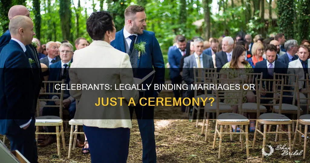 can a wedding celebrant legally marry people