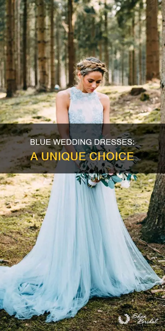 can a wedding dress be blue