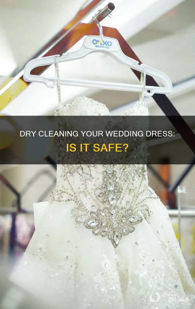 can a wedding dress be dry cleaned