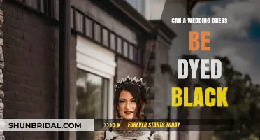 Transforming Wedding Dresses: Dyeing Them Black
