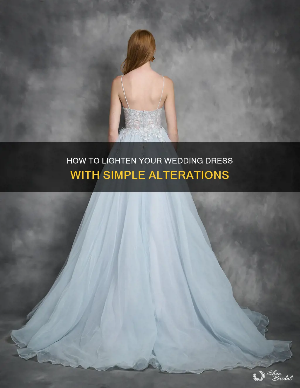 can a wedding dress be made lighter with alterations