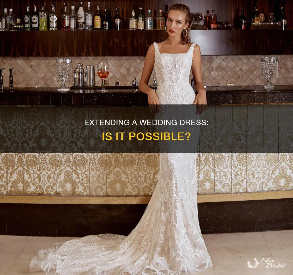 can a wedding dress be made longer