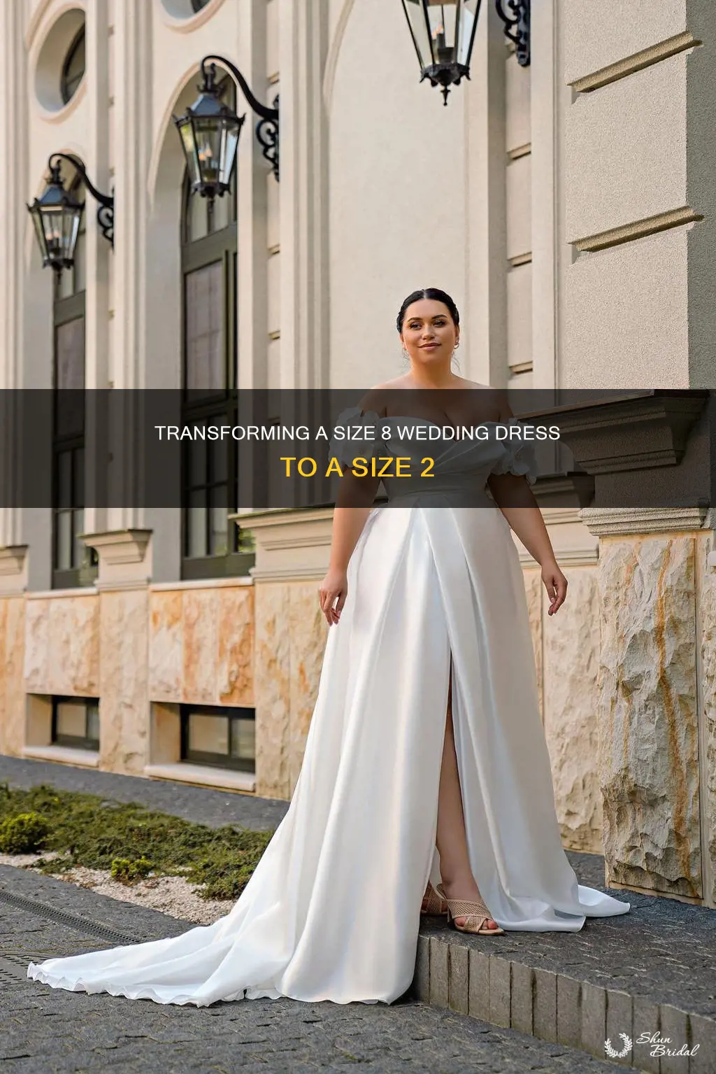 can a wedding dress size 8 be made size 2